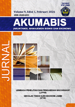 					View Vol. 9 No. 1 (2026): Jurnal AKUMABIS
				